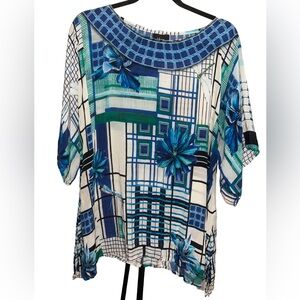Shana bohemian viscose silk‎ flowy blouse